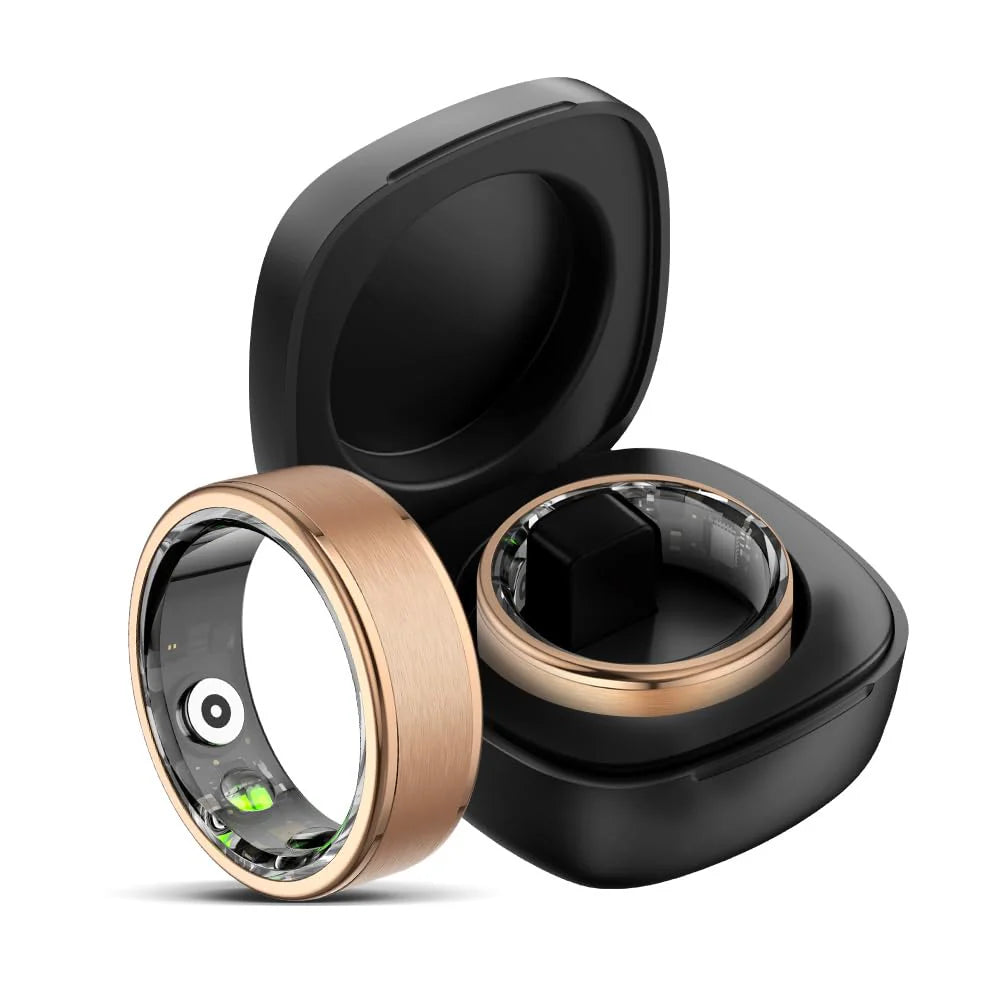 Smart Ring with 7/24 Heart Rate Monitor Sleep Tracker Pedometer Waterproof Ring Tracker Sports Ring