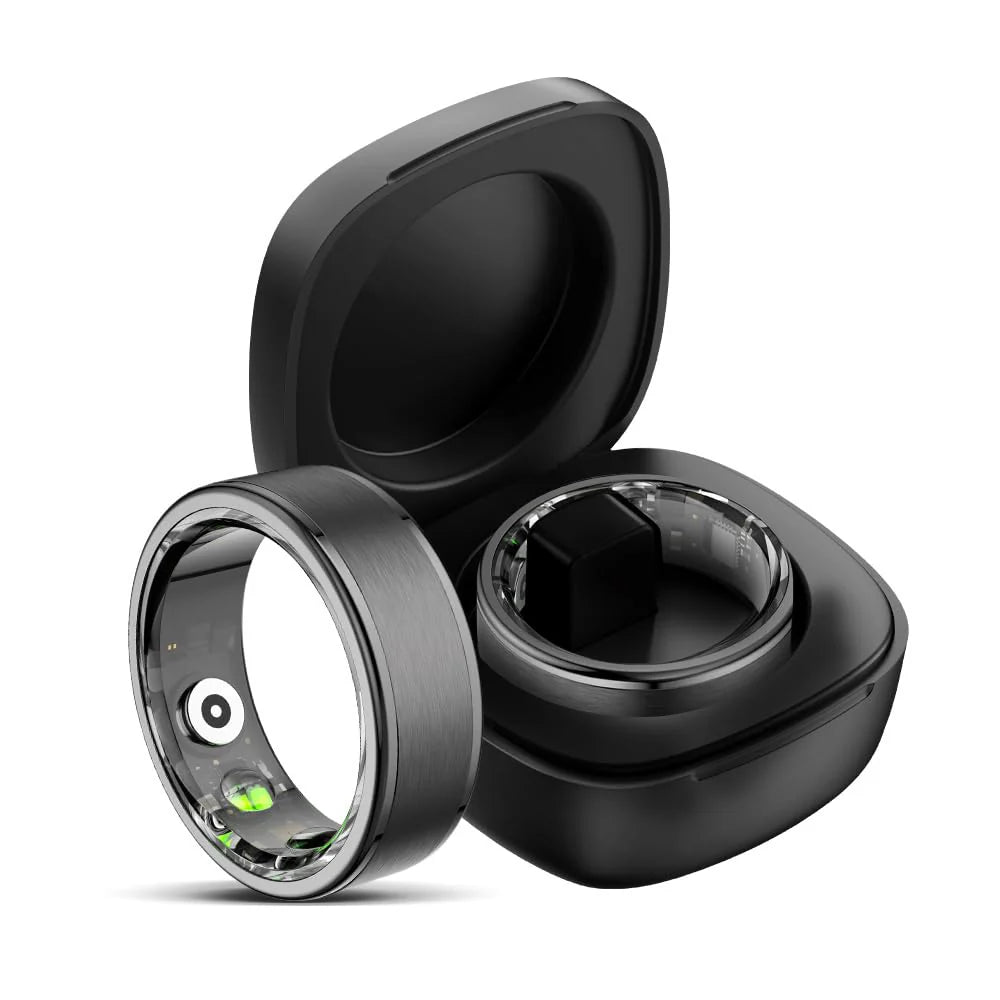 Smart Ring with 7/24 Heart Rate Monitor Sleep Tracker Pedometer Waterproof Ring Tracker Sports Ring